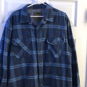 Anchorage 100% Cotton Flannel Shirt Blue XXL